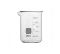 Récipient en verre de laboratoire Bécher de forme basse en verre borosilicaté G3.3 10 à 5000 ml, tasse mesurer professionnelle graduée, 1 pièce(250)