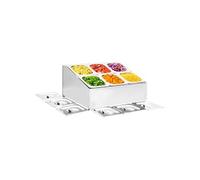 Récipient Gastronorm avec 6 bacs GN 1 6 Acier inoxydable