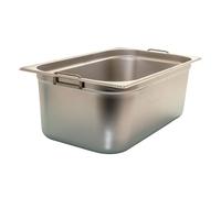 Récipient gastronorm GN 1/1 en acier inoxydable 28 l Profondeur 200 mm Poignée de chute