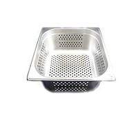 Récipient gastronorm GN 2/3 - En acier inoxydable - 9,5 l - Profondeur : 150 mm - Perforé
