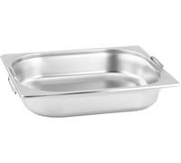 Récipient GN Récipient Gastronorm 1/2 20mm - profondeur 200mm en acier inoxydable - non perforé ou perforé - couvercle ou récipient 65mm mit Fallgriffe