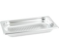 Récipient GN Récipient Gastronorm 1/3 20mm - profondeur 200mm acier inoxydable - non perforé ou perforé - couvercle ou récipient 40mm gelocht