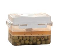 Récipient hermétique à - Boîte de fermentation 4/5 L avec poignée et couvercle | Stockage transparent du, récipient à presser pour le et les cornichons, conserve le goût frais, id