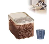 Récipient hermétique de stockage d'aliments pour animaux domestiques, jusqu'à 13,6 kg, pour chien, chat et autres aliments pour animaux de compagnie avec tasse à mesurer, seau de rangement (Avectasse)