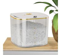 Récipient hermétique pour riz - Récipient pour aliments secs avec couvercle facile à fermer | Conteneur transparent pour aliments secs, conteneurs de farine, sucre et plus