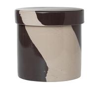 Ferm Living Récipient Inlay Ø 14,5cm sable H 14cm x Ø 14,5cm