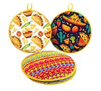 Récipient isotherme pour aliments - Chauffe-tortilla pour une utilisation en fête | 3 sacs à micro-ondes avec capacité de 30,5 cm, peut contenir jusqu'à 15 crêpes, restauration, buffets, hôtes, pizzas