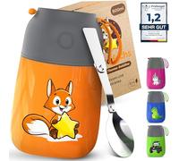 Récipient isotherme pour aliments pour enfants - 500 ml - 100 % étanche - Récipient de maintien au chaud en acier inoxydable - Tasse isotherme pour aliments - Boîte à déjeuner isotherme pour enfants