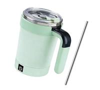 Récipient isotherme pour mélange électrique avec systèmes de chauffage avancés et construction en métal robuste, tasse à mélanger automatique, tasse à vide antirouille