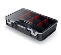 Boîte d'assortiment en plastique avec cloisons Schwarz Kistenberg