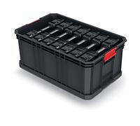 Récipient KMS553520R7 : lot de récipients noirs 520 x 329 x 210 mm 50 kg KIST...