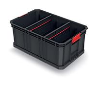 Récipient KMS553520S : cuvette avec cloisons noires 520 x 329 x 210 mm 50 kg ...