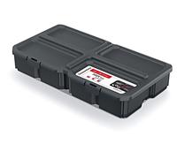 Récipient KMXBB3015S : collectif avec cloisons noires 285 x 158 x 57 mm KISTE...