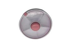 Récipient pivotant pour collations avec couvercle - Plateau scellé pour fruits secs et collations, rose, Taglia Unica