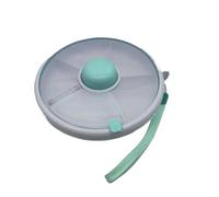 Récipient pivotant pour collations avec couvercle - Plateau scellé pour fruits secs et collations, vert, Taglia Unica