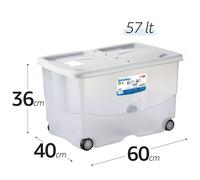Stefanplast Boîte de rangement Vasco 60 x 40 x 36 cm, blanc