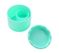 Récipient portable de nettoyage de pinceaux à ongles avec couvercle pour la gestion des accessoires de salon organisés Accessoires d'art portables Paillettes Stylo Cleaner