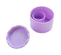Récipient portable de nettoyage de pinceaux à ongles avec couvercle pour la gestion des accessoires de salon organisés Accessoires d'art portables Paillettes Stylo Cleaner