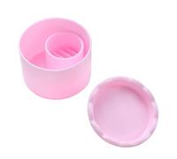 Récipient portable pour nettoyer les pinceaux à ongles avec couvercle pour organiser la gestion des accessoires de salon de coiffure, accessoires d'art des ongles, tasse de retrait de poudre acrylique