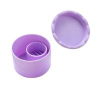 Récipient portable pour nettoyer les pinceaux à ongles avec couvercle pour organiser la gestion des accessoires de salon de coiffure, accessoires d'art des ongles, tasse de retrait de poudre acrylique
