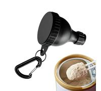 Récipient portatif de poudre de protéine, tasse d'entonnoir de stockage de supplément, bouteille de cuillère de fitness anti-fuite de 50 ml, distributeur de nutrition d'entraînement de gymnastique, or