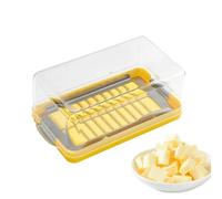 Récipient pour couper le beurre - Récipient pour sceller le fromage, récipient pour beurre réfrigéré | Récipient à beurre réfrigéré avec filet de coupe pour hacher et stocker facilement