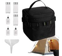 Récipient pour épices de camping | Set portable de 6 bouteilles - Porte-épices de voyage, pour famille, activités de plein air, barbecue, pique-nique, maison, randonnée, grillades et cuisine