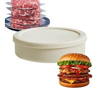 Récipient pour hamburger, design de stockage de hamburger, récipient alimentaire réutilisable, boîte de rangement alimentaire avec fonction de moulage pour la maison, l'appartement, la cuisine, le