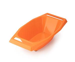 Récipient pour Mandolines Börner V1 & V3 • Bol Collecteur pour Mandoline en V • Plateau de Récupération pour Légumes Coupés • Saladier • Accessoires Mandoline de Cuisine • Orange