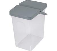 Récipient pour poudre à laver Porte-aliments Unibox avec couvercle Boîte de rangement Gris 10 litres
