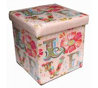 Récipient Refermable Pouf En Cuir Écologique Multicolore
