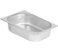 Récipient repas GN 1/2, Hauteur 100 mm, Récipient gastronomique en inox, Convient pour chafing dishes