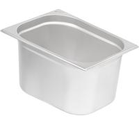 Récipient repas GN 1/2, Hauteur 200 mm, Récipient gastronomique en inox, Convient pour chafing dishes