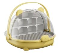 Récipient Reptile, Cage d'habitat Animal - Conteneur de Transport Transparent Portable avec poignée - Enceinte pour Animaux de Compagnie Observer la Cage d'habitat pour Les Tortues et Les araignées