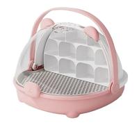 Récipient reptile de reproduction - boîte d'alimentation transparente avec poignée, petit enclos de porte-animaux | Cage d'observation de l'habitat des insectes pour serpent lézard de ver à soie, rése