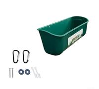 Récipient robuste pour aliments pour poulet pour garantir une expérience d'alimentation plus propre dans les enclos (vert)