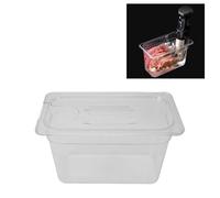 Récipient Sous Vide, Récipient Transparent de 6,9 L pour Cuisson Lente, étui de Rangement Transparent pour Mijoteuse Basse Température, Matériau ABS avec Bords Arrondis pour
