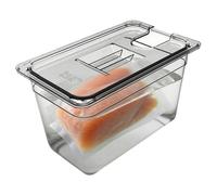 Récipient sous vide, récipients alimentaires avec couvercles hermétiques, boîte transparente pour aliments, robuste avec construction résistante à la chaleur, équipement d'immersion pour restaurant