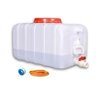 Récipient Stockage d'eau en HDPE Alimentaire Carré Réservoir d'eau Grande Capacité avec Poignée Renforcée 2,8mm D'Épaisseur Étanche pour Maison Camping Camping-Car Et Extérieur(Size:80L)