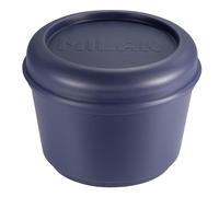Recipiente para alimentos ecológicos redondos 0,25 l, tampa azul MILAN