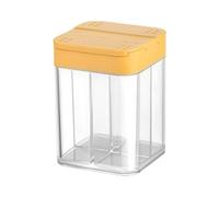 Récipients à épices - Ensemble étanche 4 pièces avec couvercle coulissant | Petites bouteilles de saupoudrage hermétiques | pour la maison, l'appartement, la cuisine, le sucre, le sel, le poivre, la