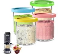 Récipients à glace - Ninja - NC500 NC501 NC501EU - 4 pièces - Couvercles scellés - Plastique durable