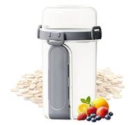 Récipients à salade double couche avec fourchette et cuillère | Tasses à fruits, salade, repas pour la maison, le congélateur, les voyages, le camping, les fêtes en plein air
