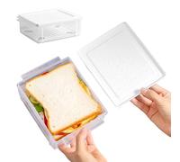Récipients à sandwich - Boîte de rangement compacte scellée pour toast, collation, protection contre l'humidité, unité de conservation des morsures au quotidien | Pour les vacances scolaires, la