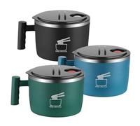 Récipients À Soupe Pour Déjeuner - Protection Thermique Anti-fuite, Bol Rond Portable De 1000 Ml, Diamètre Du Couvercle De 15,5 Cm De Large, Hauteur Compacte De 8,5 Cm, Noyau En Acier Inoxydable 304 -