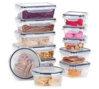 Récipients alimentaires avec couvercle et joint 12 pièces.