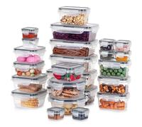 ENSEMBLE DE 24 BOÎTES ALIMENTAIRES AVEC COUVERCLES ET FERMETURES 229159