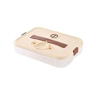 Récipients alimentaires hermétiques à sceller pour le stockage des aliments, étagères à raviolis empilables transparentes 1/2/3 couches avec couvercles, ensemble de rangement au congélateur, bonne