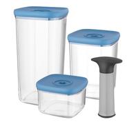 Récipients alimentaires sous-vide - BERGHOFF - Set de 4 pièces - Plastique - Rectangulaire - Bleu