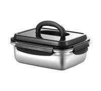 Récipients alimentaires sous vide | Boîte à déjeuner hermétique en acier inoxydable, grande capacité de rangement de cuisine, outil de conservation des fruits étanche pour garde-manger, réfrigérateur